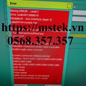 Danh sách lỗi máy CMM Hexagon Error list - Cách khắc phục sửa chữa - Phần 1